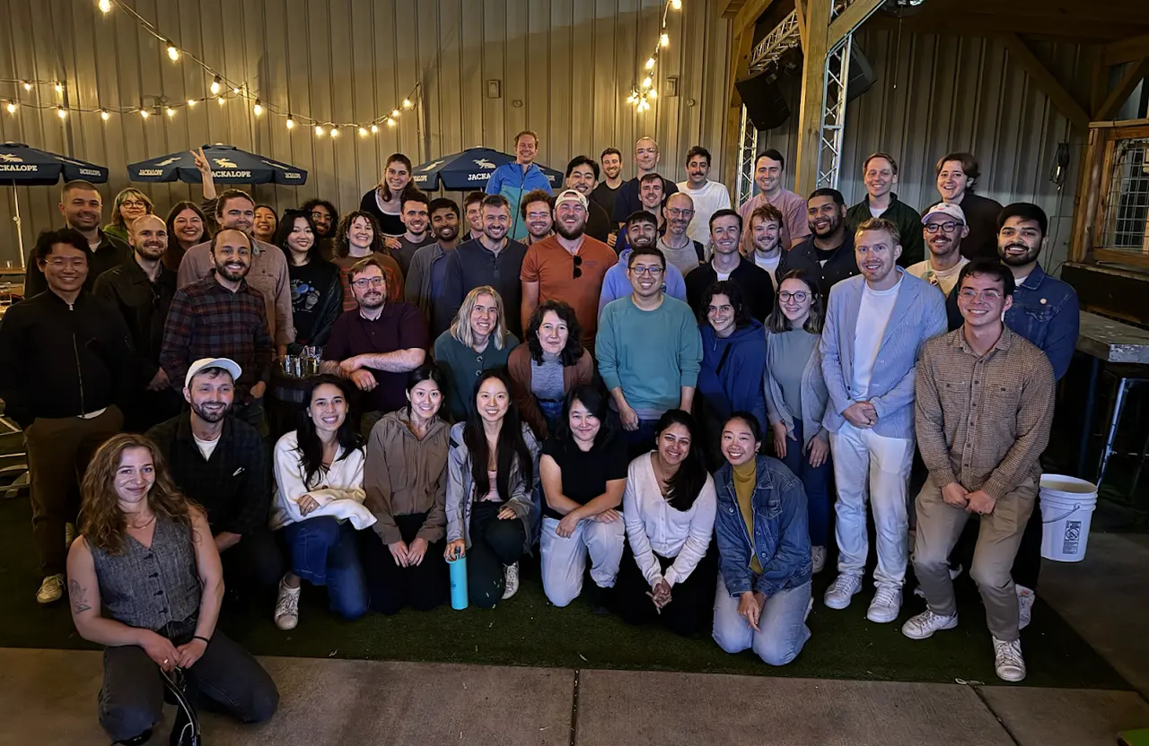 The Pomelo team gathered for a group photograph